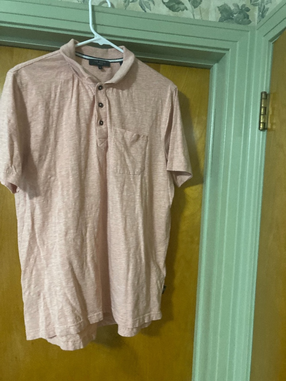 Ted Baker London 100% Cotton Men's Short Sleeve Polo with Pocket Size 4